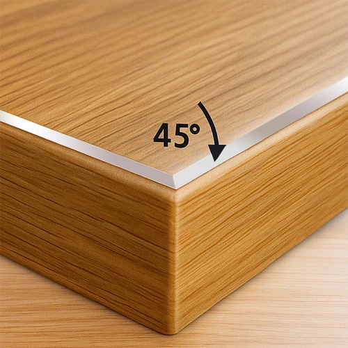 Feinmattierte Tischfolie 45°
